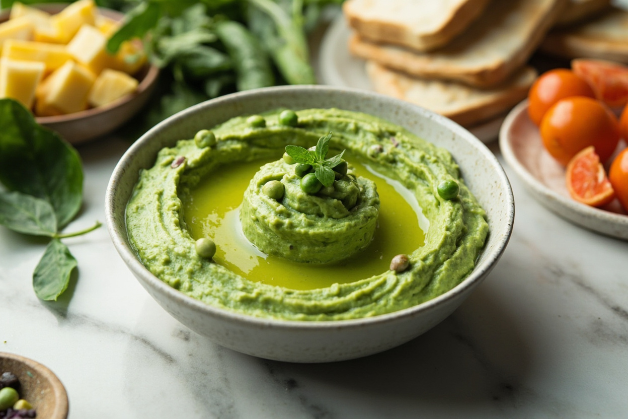 Frozen Pea and Lemon Hummus