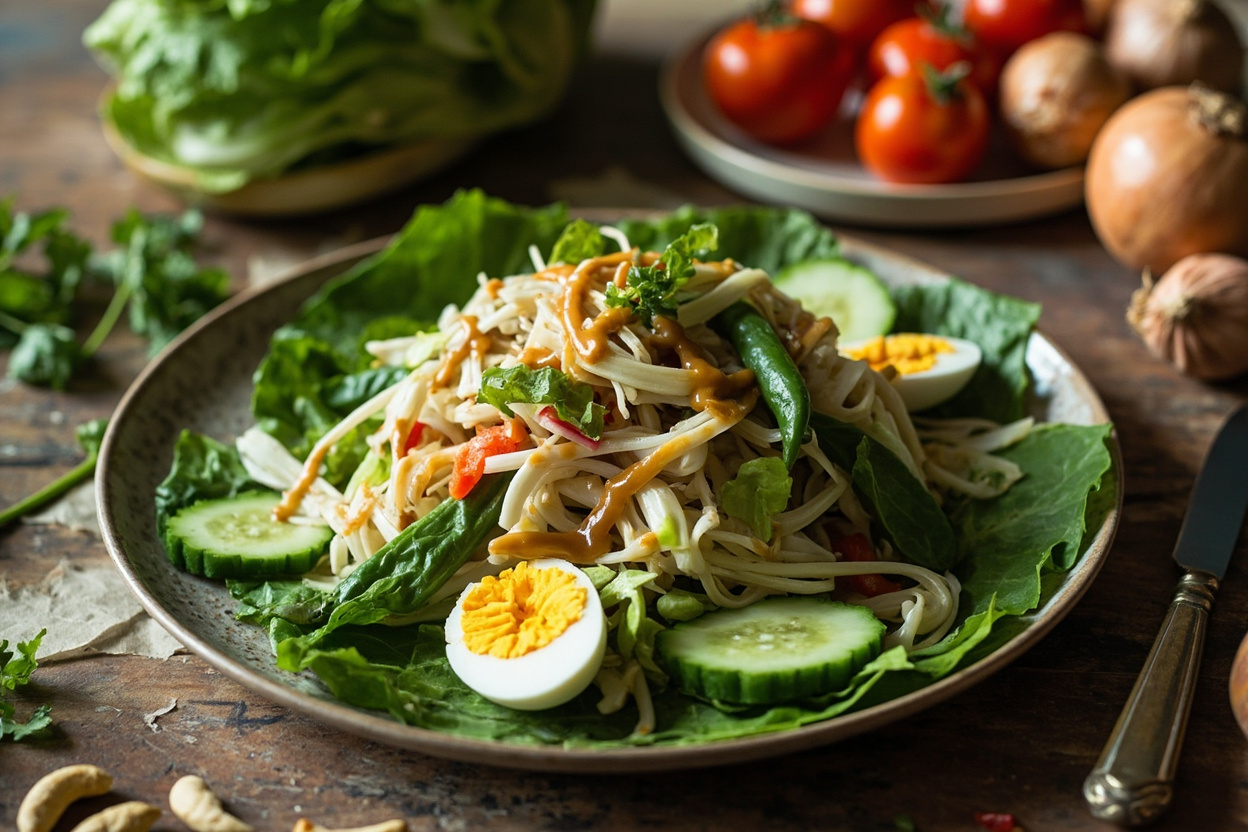 Gado-Gado Garden Salad with Cashew Dressing