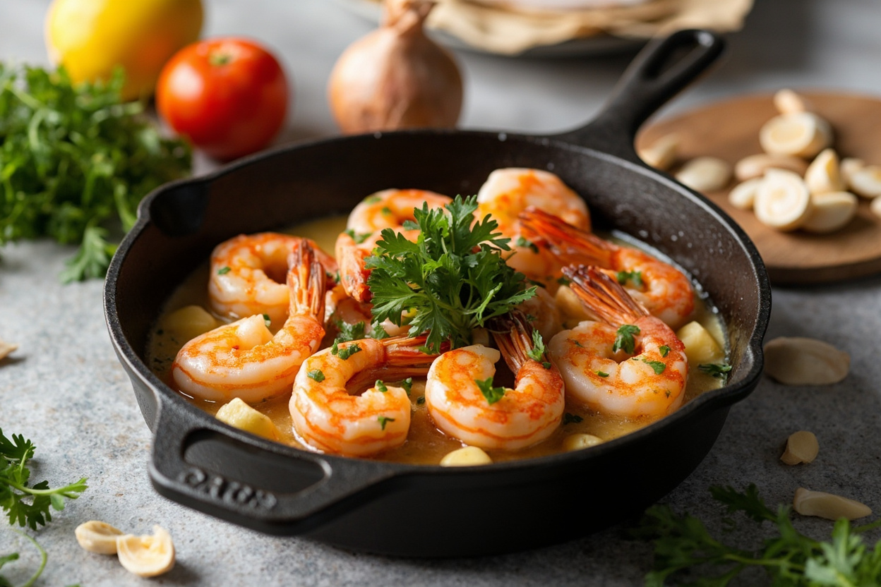 Garlic Butter Shrimp with Parsley