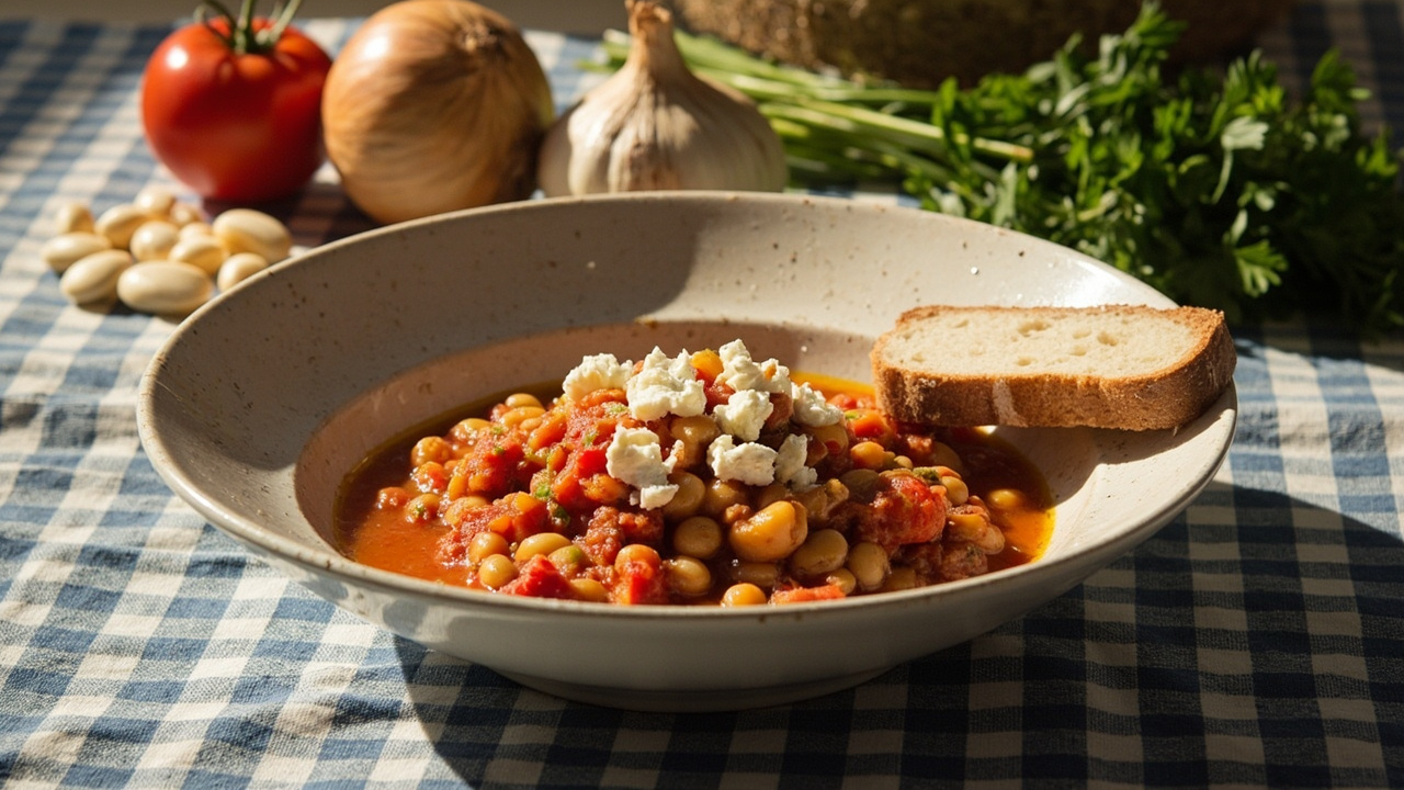 Gigantes Plaki with Tomato and Feta