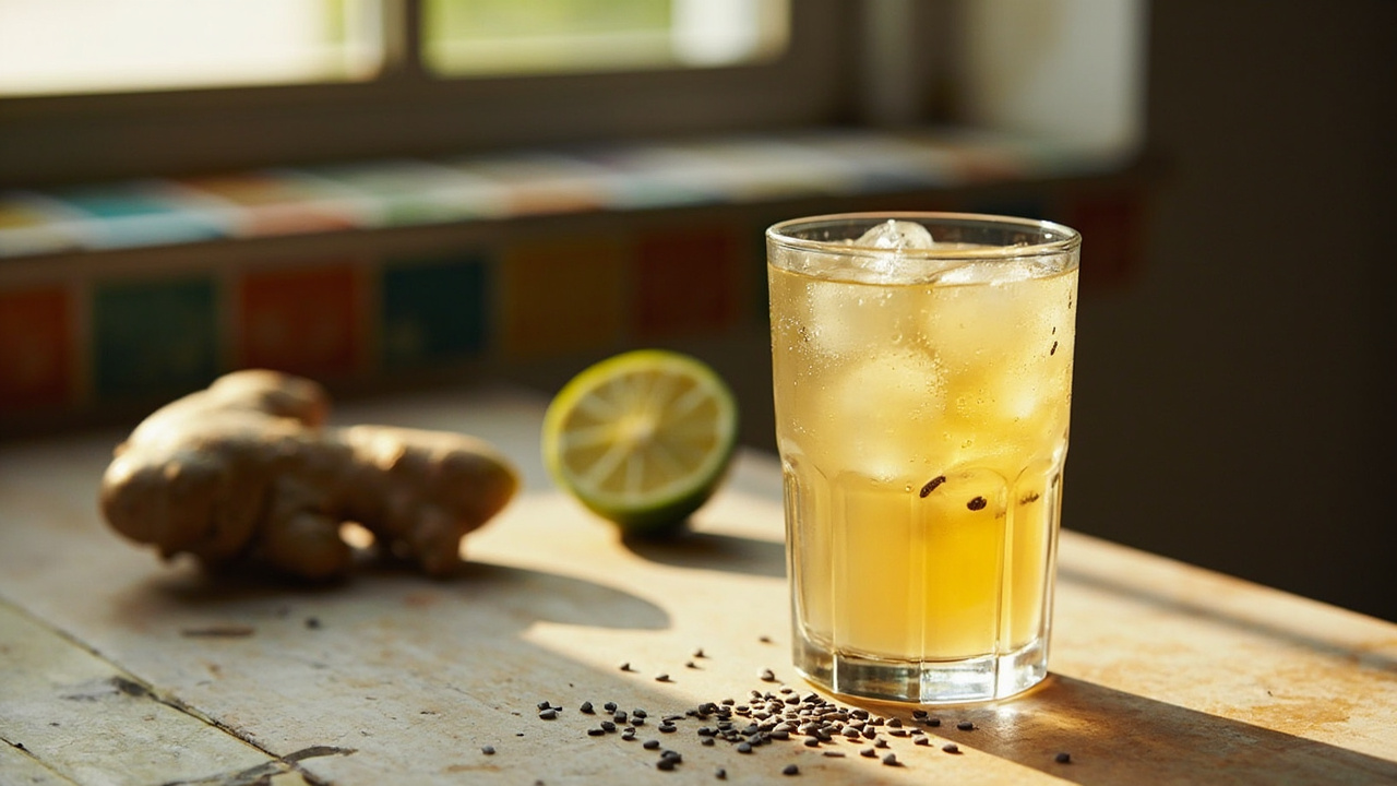 Ginger-Lime Kombucha Fizz