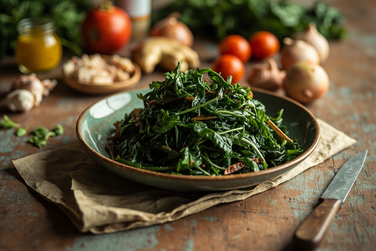 Gomen Garlic Braised Chard