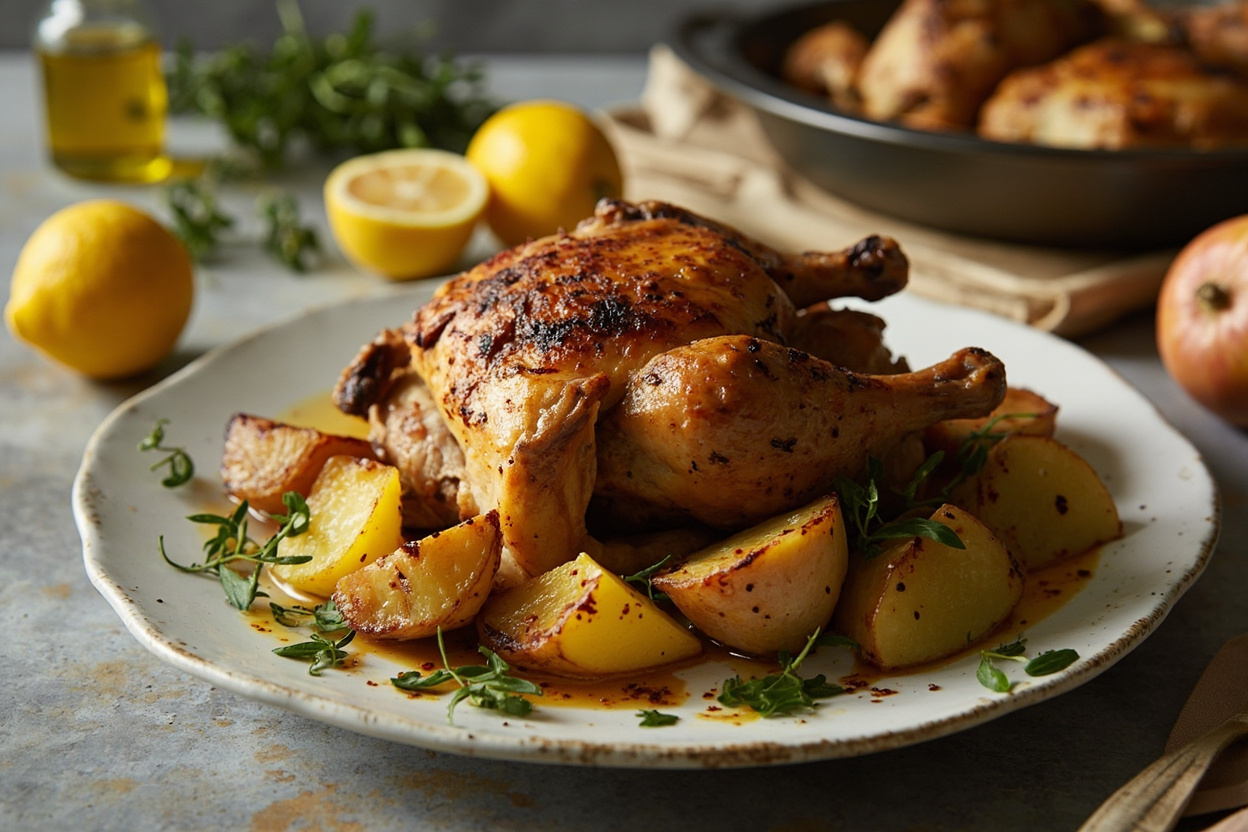 Greek Lemon Chicken and Potato Traybake