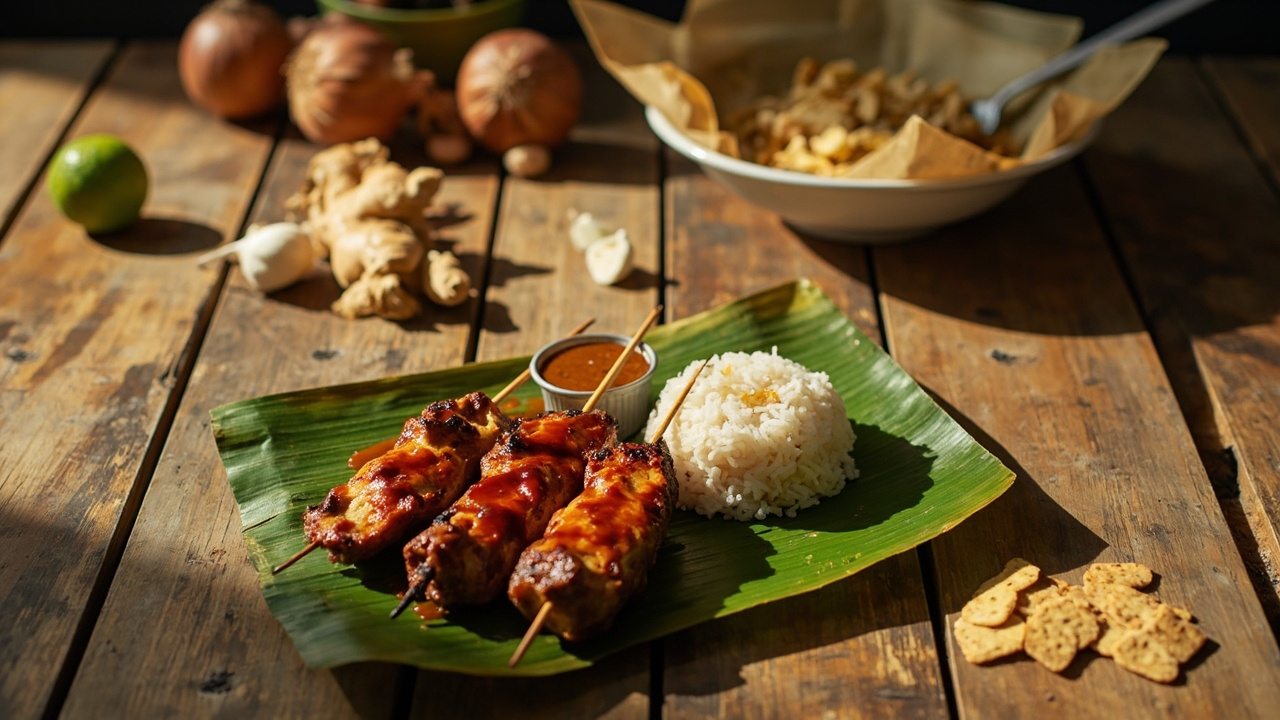 Grilled Satay Ayam with Kecap Manis Glaze