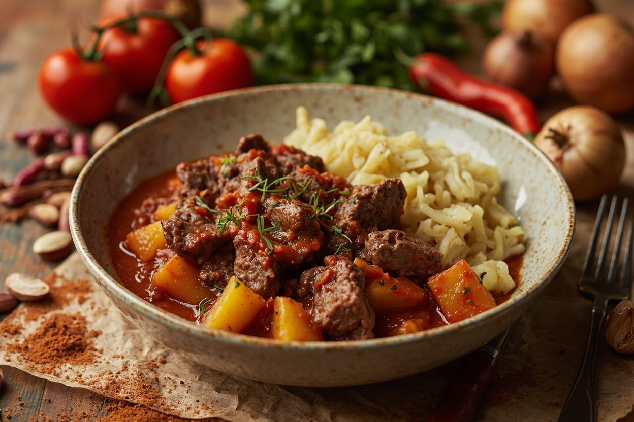 Hearty Paprika Beef and Potato Goulash
