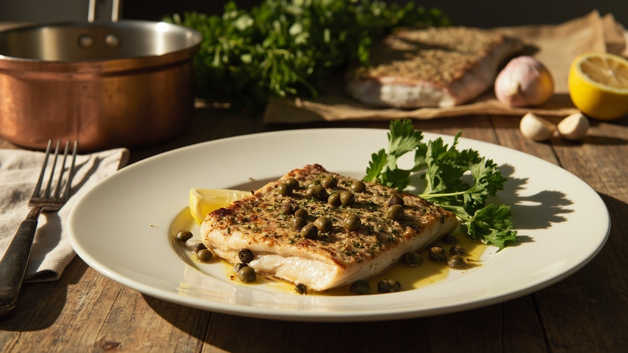 Herb-Crusted Trout with Brown Butter and Capers