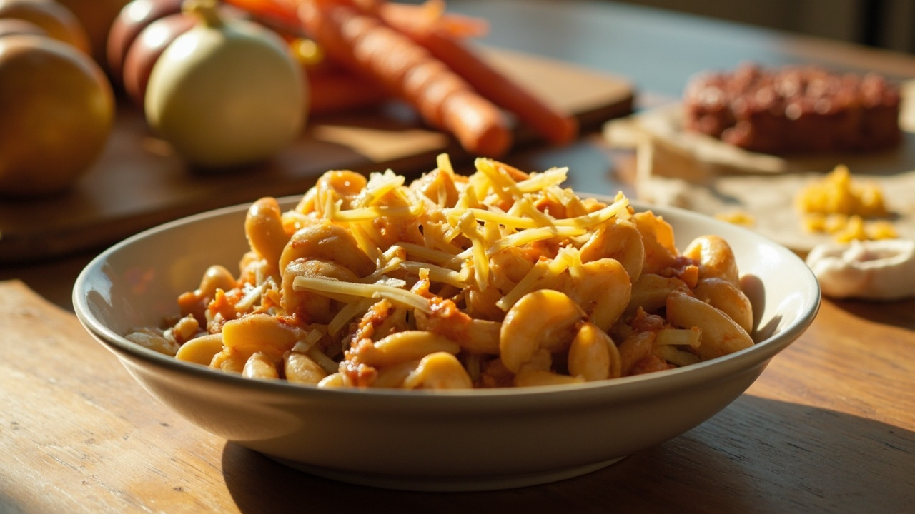 Hidden-Veggie Cheesy Mac and Beef