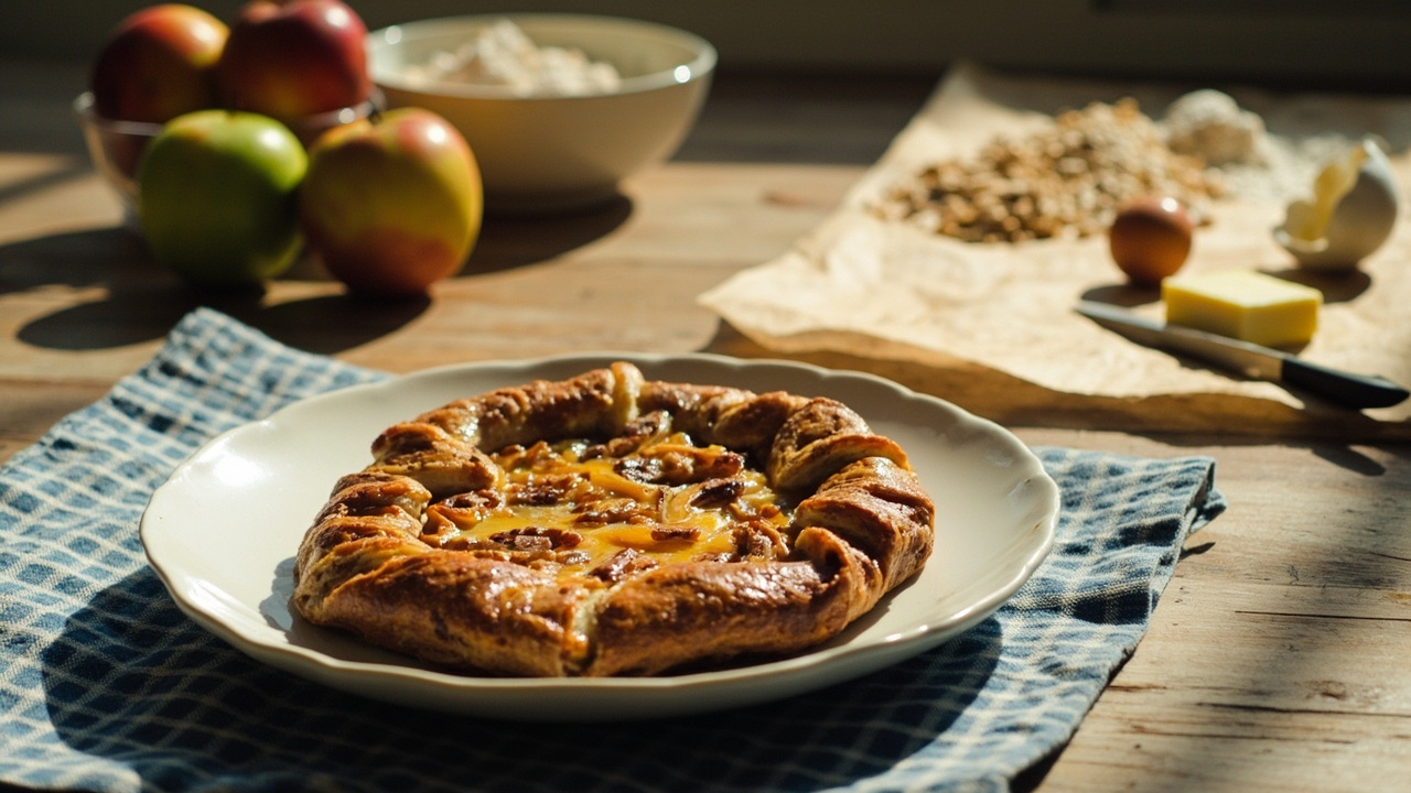 Honey Walnut Apple Galette