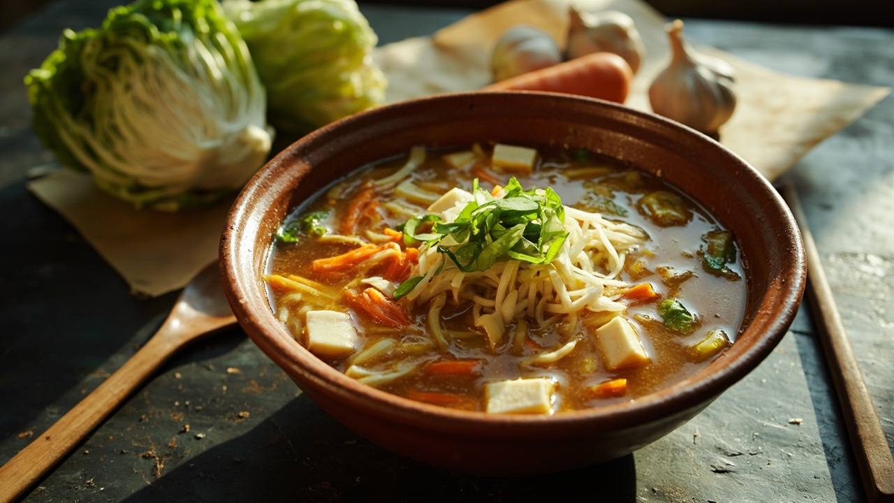 Hot and Sour Cabbage Soup