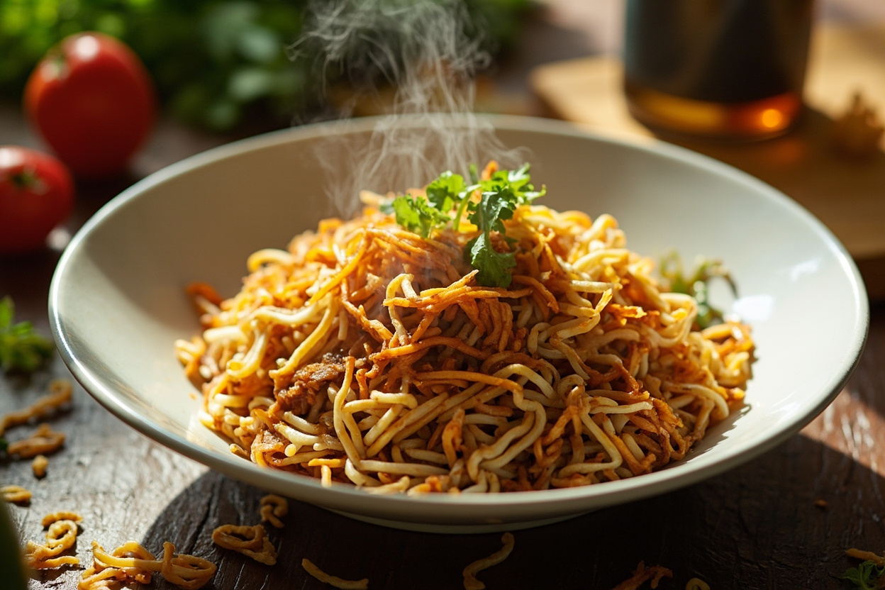 Instant Noodle Crunch Fried Rice