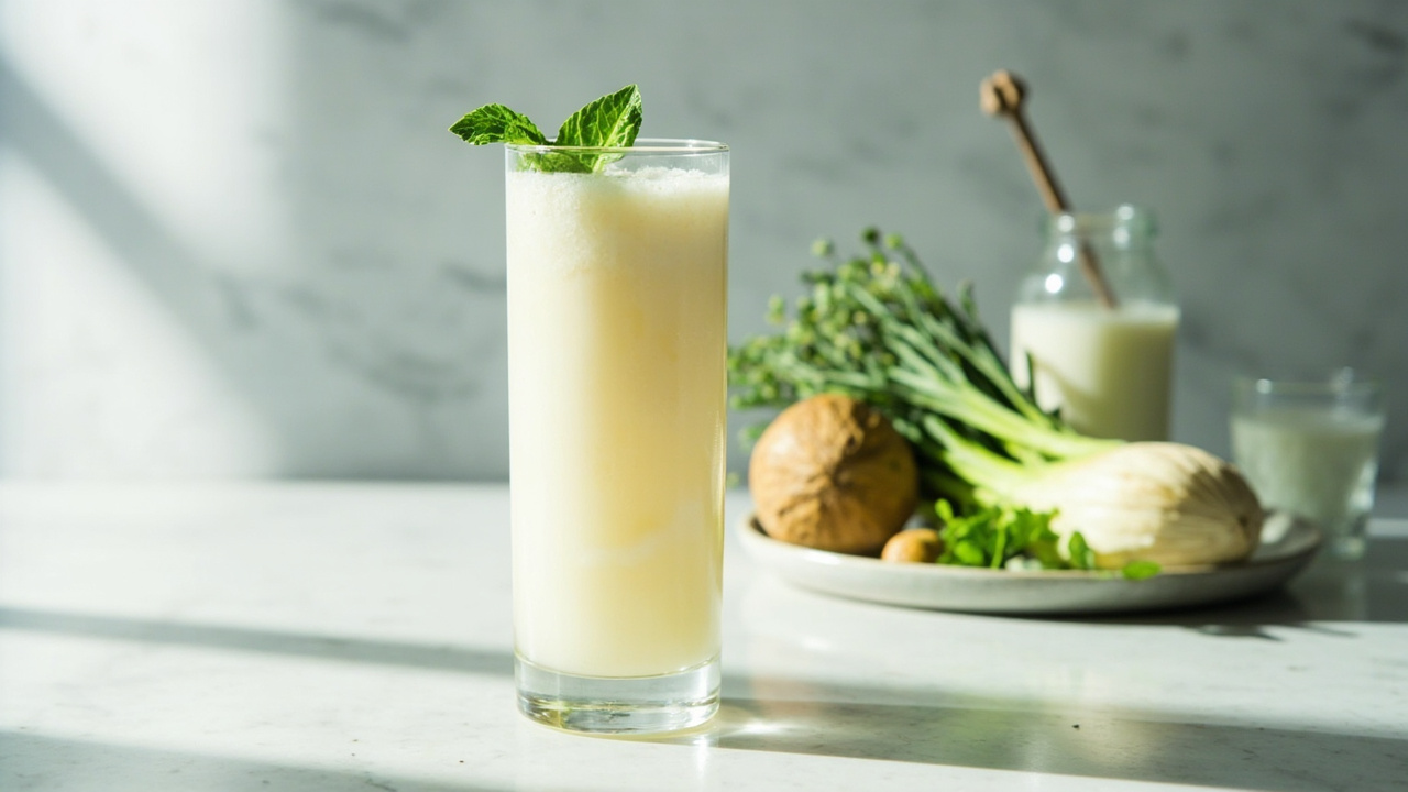 Jasmine-Coconut Spring Cup with Fennel and Mint