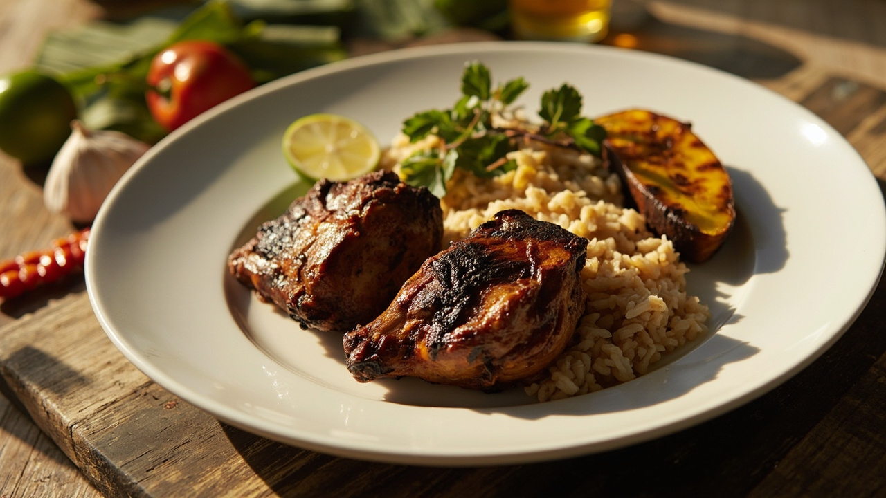 Jerk Chicken Thighs with Thyme and Lime