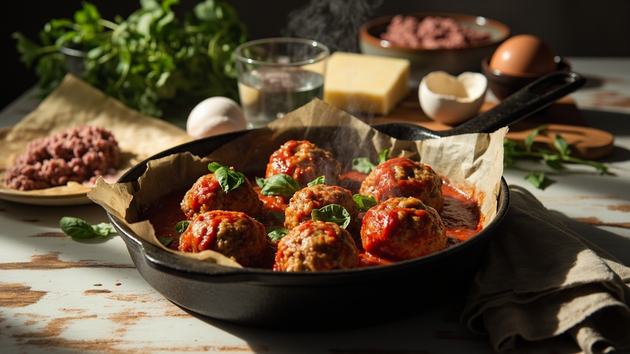 Keto Italian Meatballs in Marinara