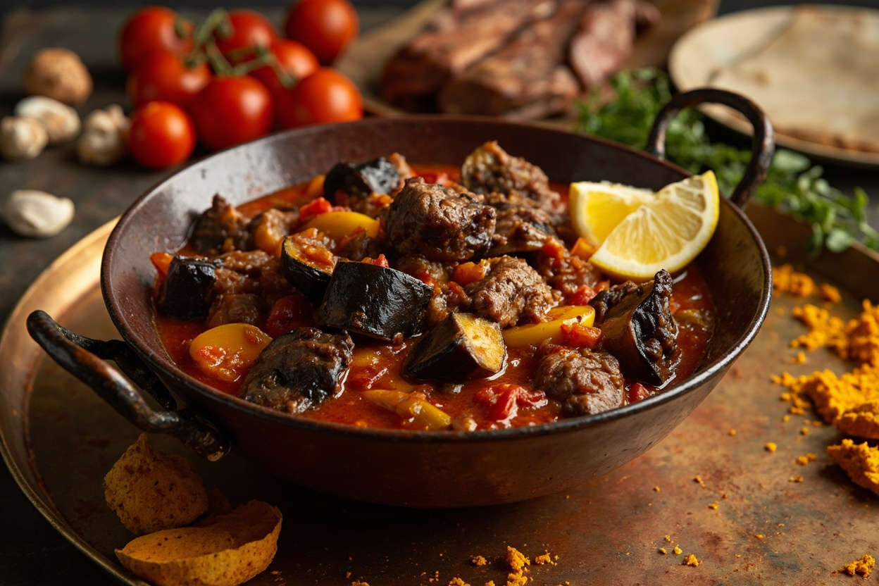 Khoresh Bademjan: Eggplant and Tomato Braise