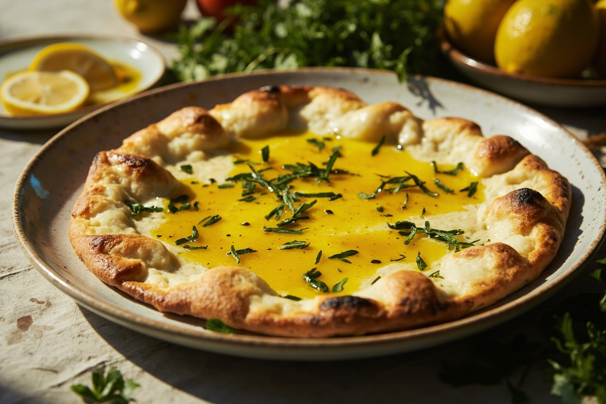 Lemon and Herb Oil Flatbread