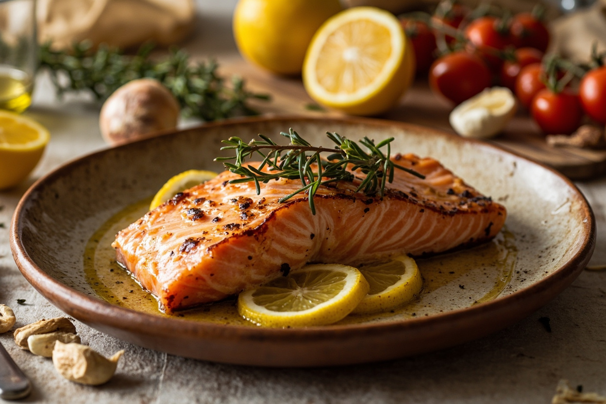 Lemon and Thyme Roasted Salmon