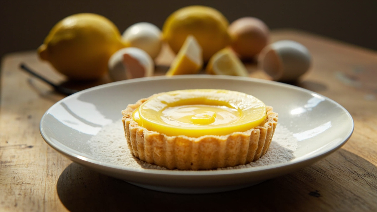 Lemon Curd Custard Tart