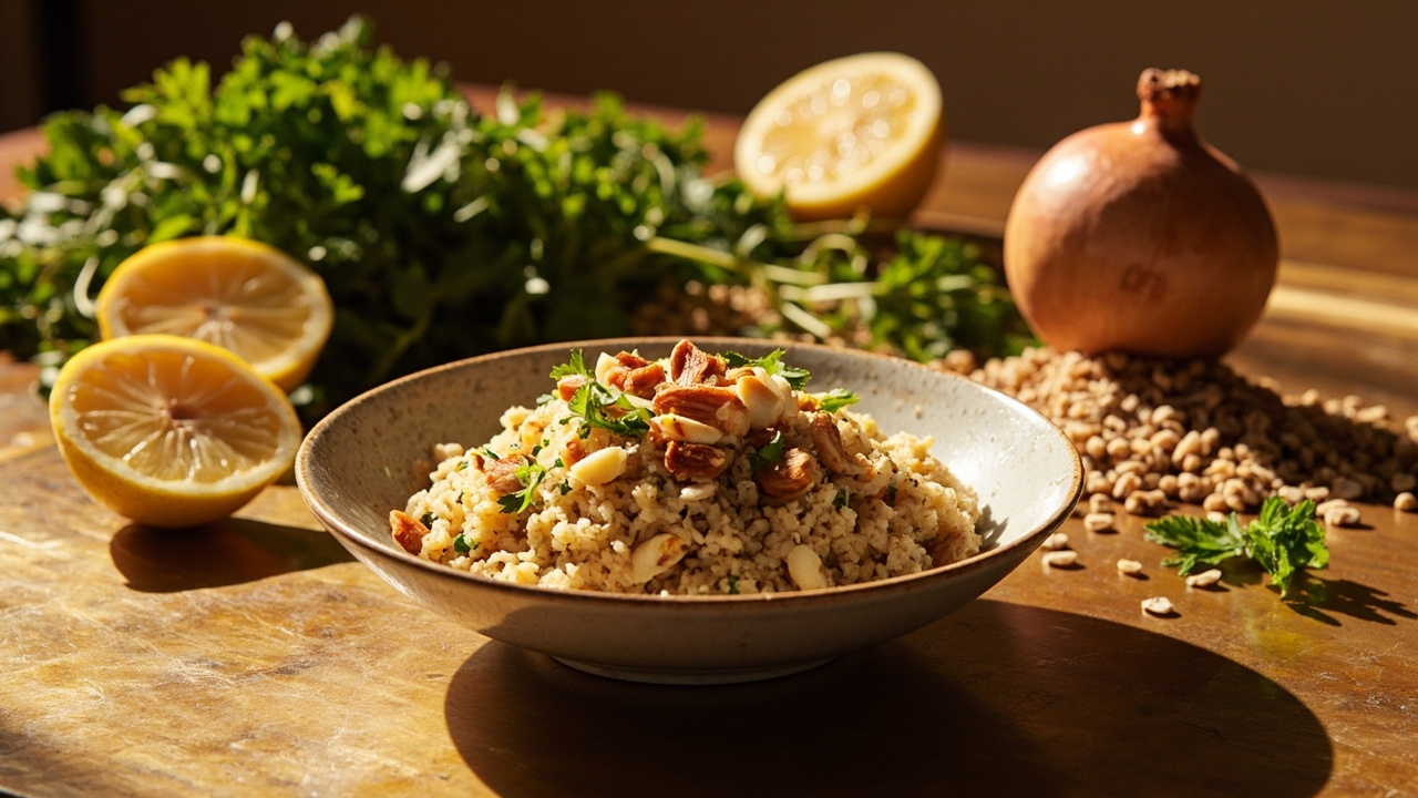 Lemon-Herb Quinoa Pilaf with Toasted Pine Nuts