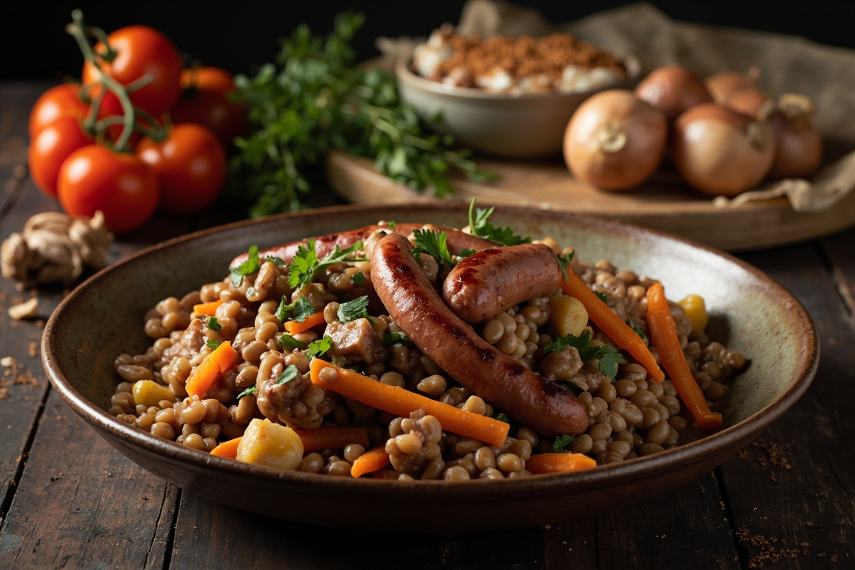 Lentil and Smoked Sausage Pottage