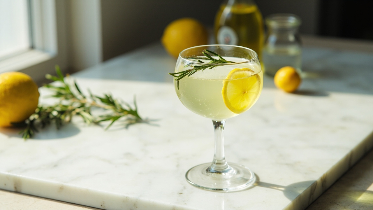 Limoncello & Rosemary Fizz