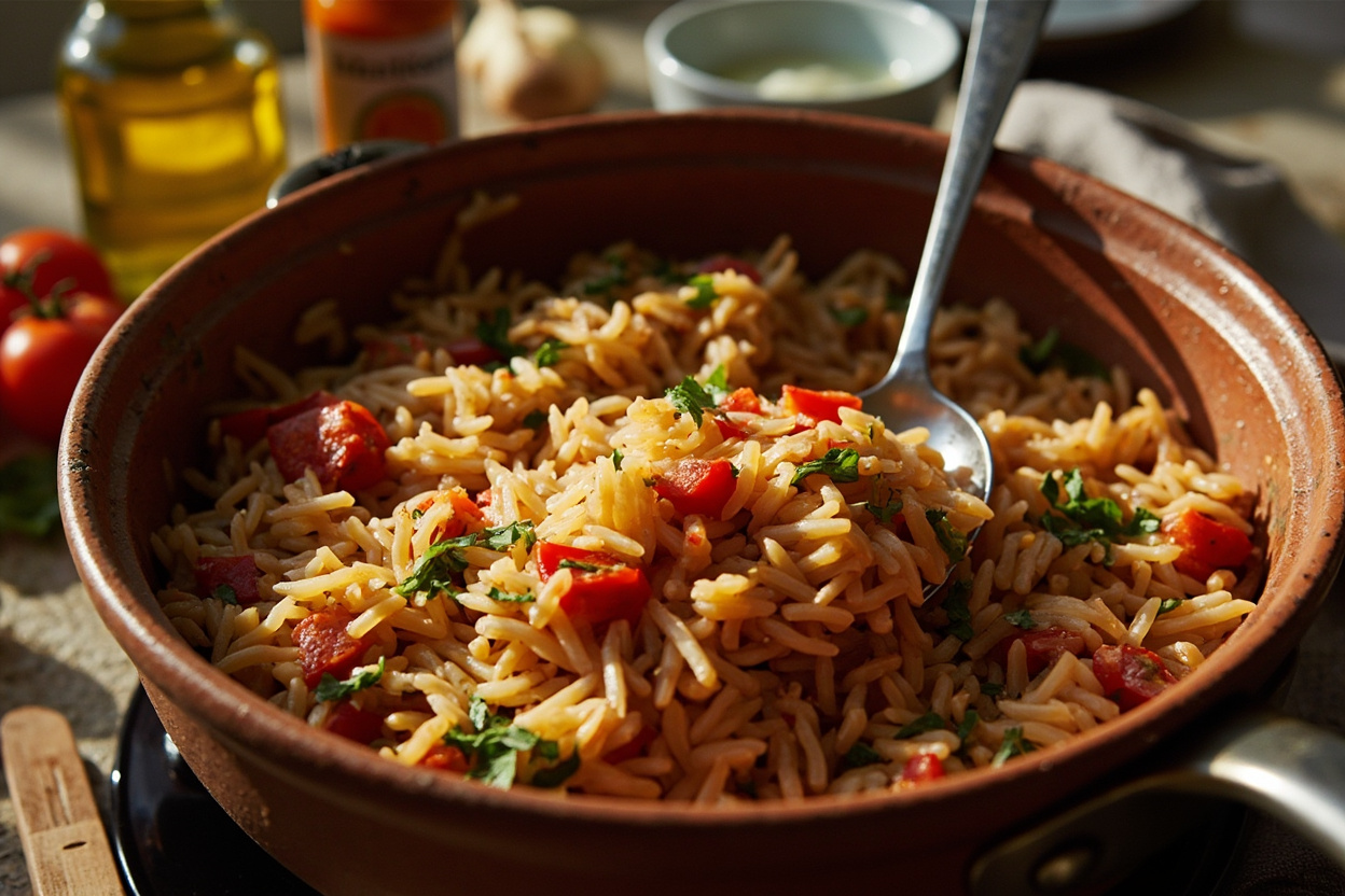 Listen-to-the-Pan Tomato Rice