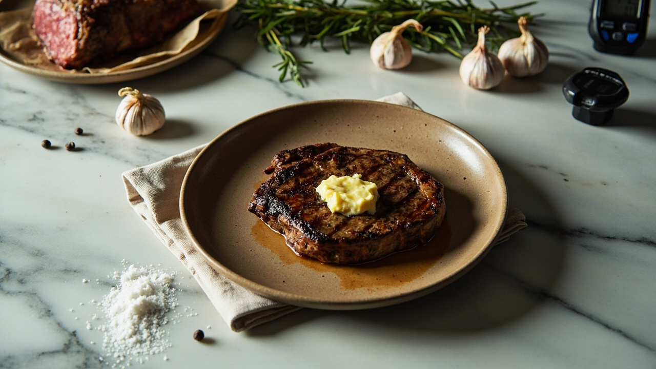 Maillard-Ready Ribeye with Precise Salt and Butter Baste