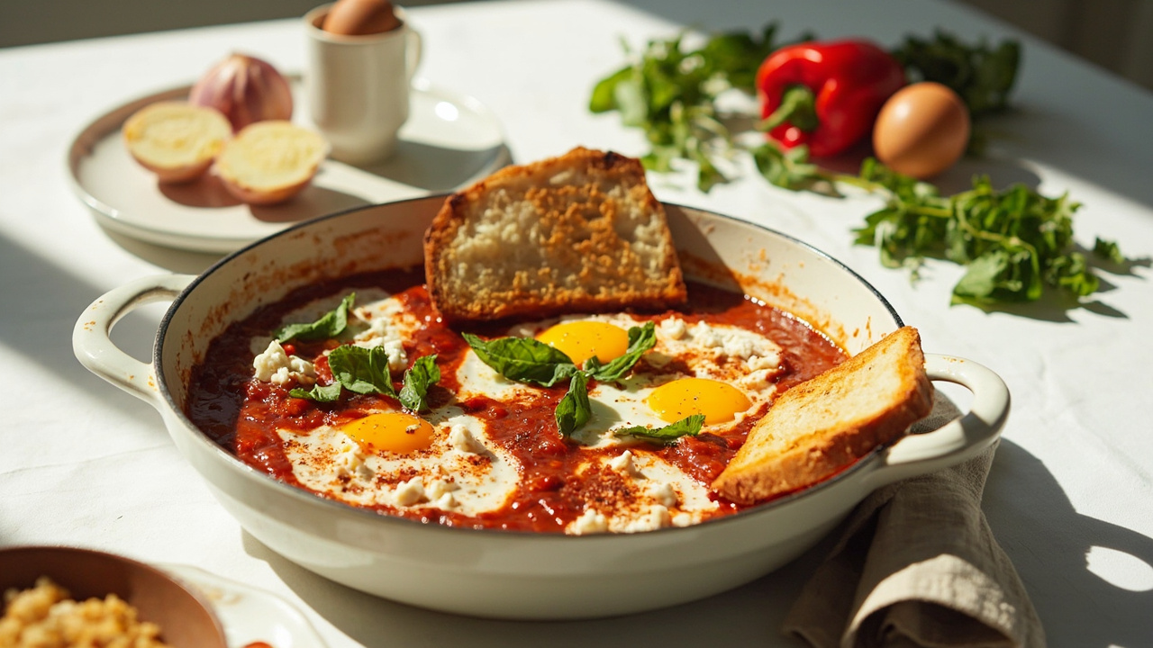 Mediterranean Baked Eggs with Feta and Smoked Paprika