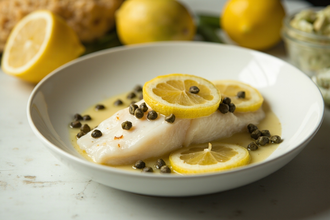 Microwave Lemon-Caper White Fish
