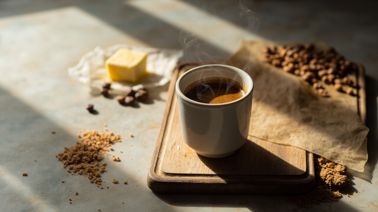Milanese Espresso Ristretto with Caramelized Hazelnut Milk