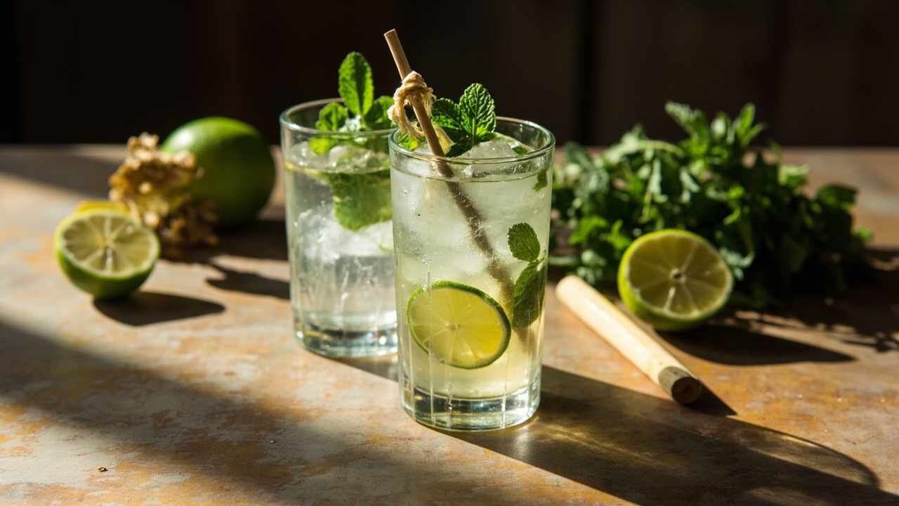 Mint and Lime Classic Mojito