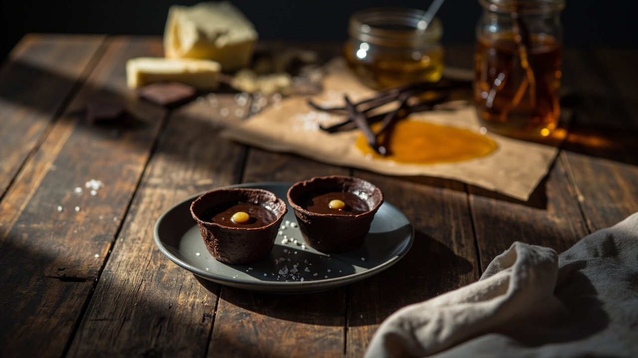 Monastic Honey & Dark Chocolate Ganache Cups