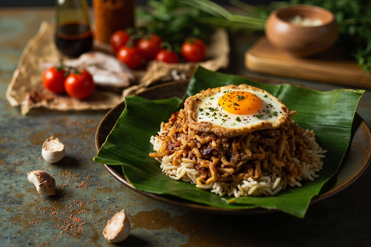 Nasi Goreng with Crackling Fried Egg