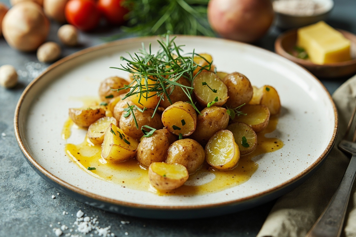 New Potatoes in Dill Brown Butter