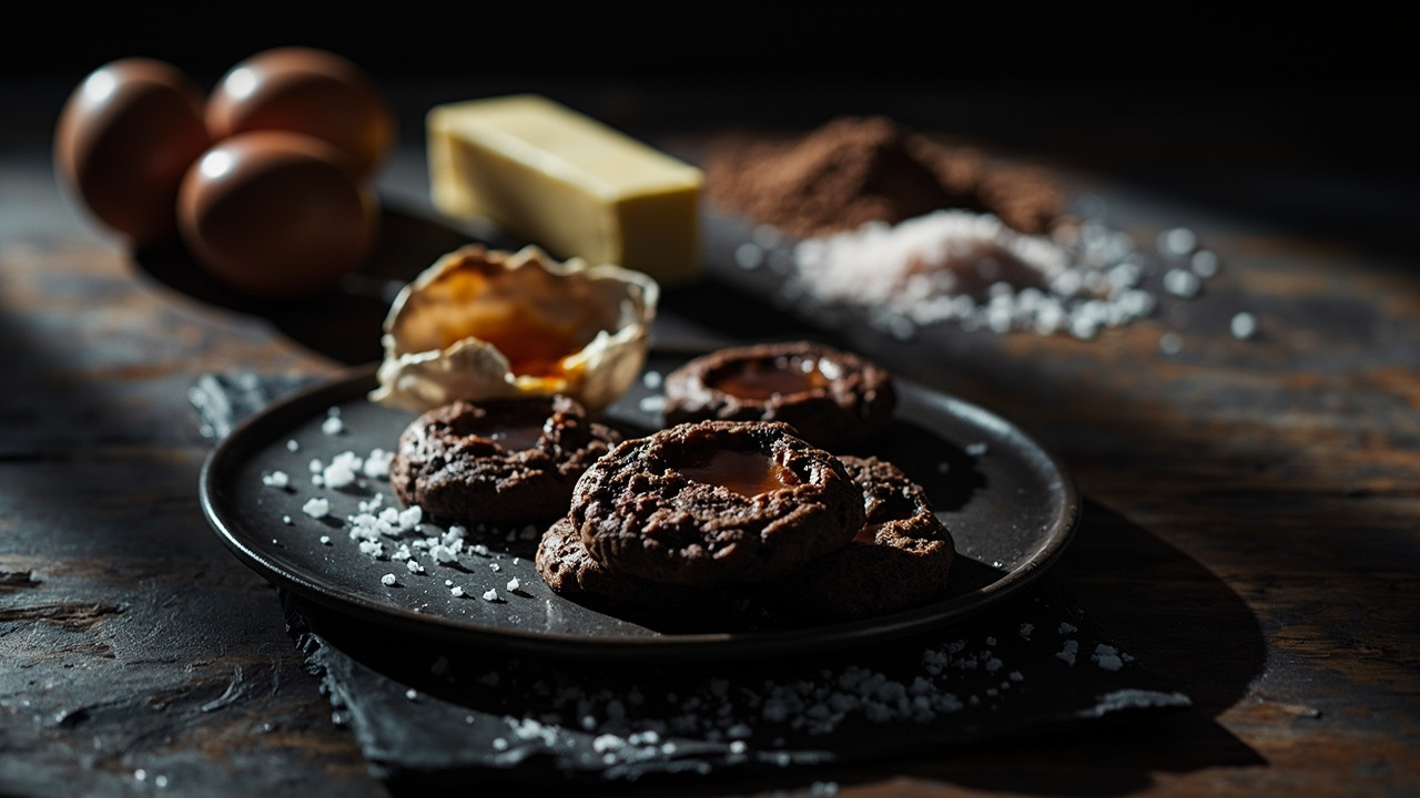 Oat Flour Chocolate Cookies with Hot Sauce and Sea Salt