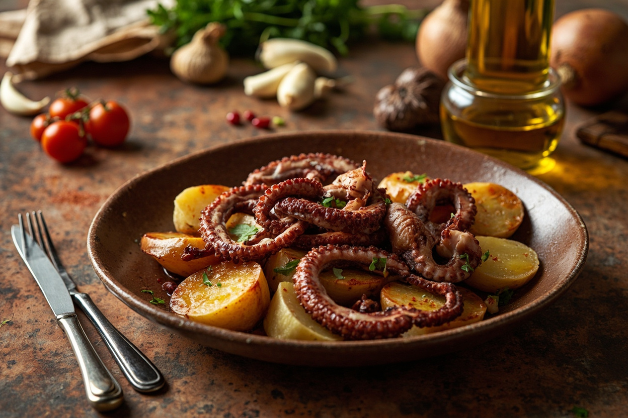Octopus a la Plancha with Smoked-Paprika Potatoes