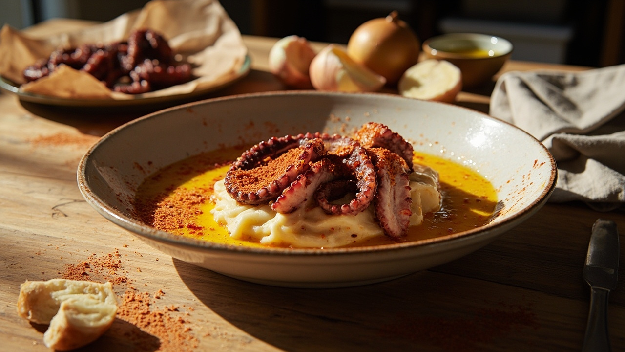 Octopus with Smoked Paprika and Soft Potato