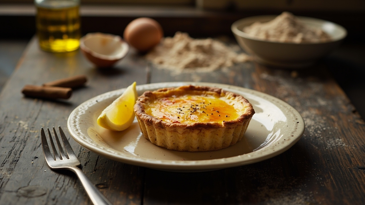 Olive Oil Custard Tarts with Cinnamon