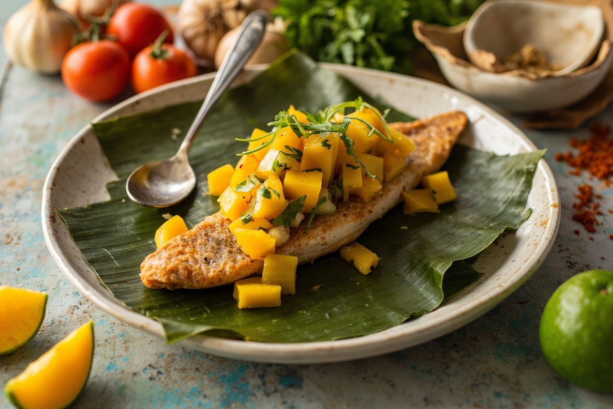 Pan-Fried Trout with Mango Salsa