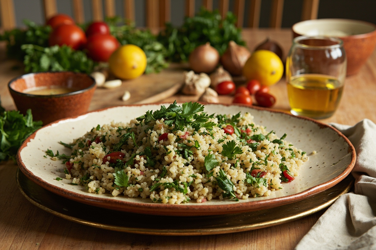 Parsley-Heavy Couscous Tabbouleh