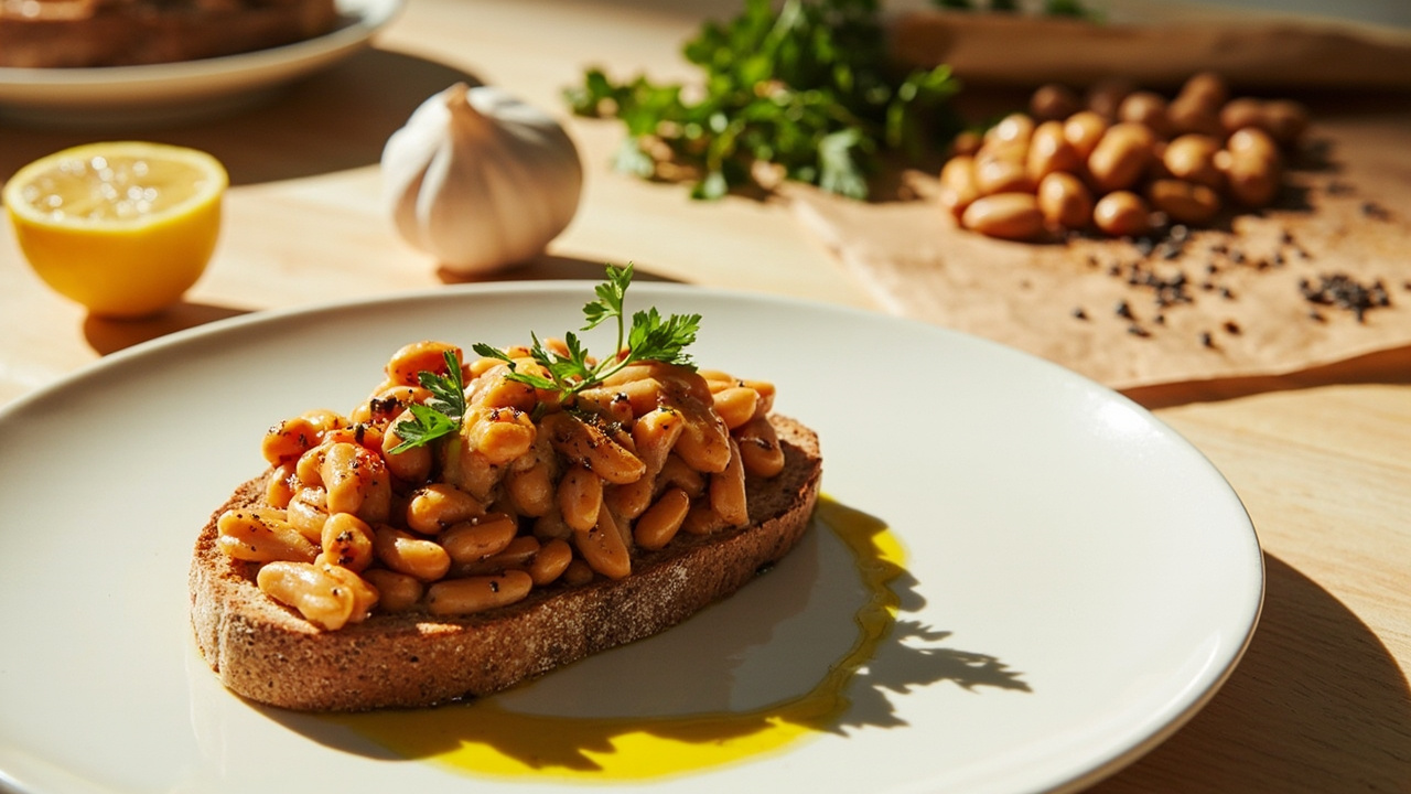 Pinto Bean and Smoked Paprika Tosta