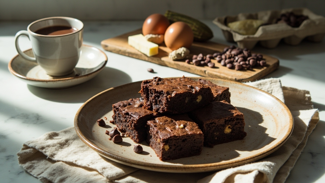 Pinto Bean Brownies with Dark Chocolate