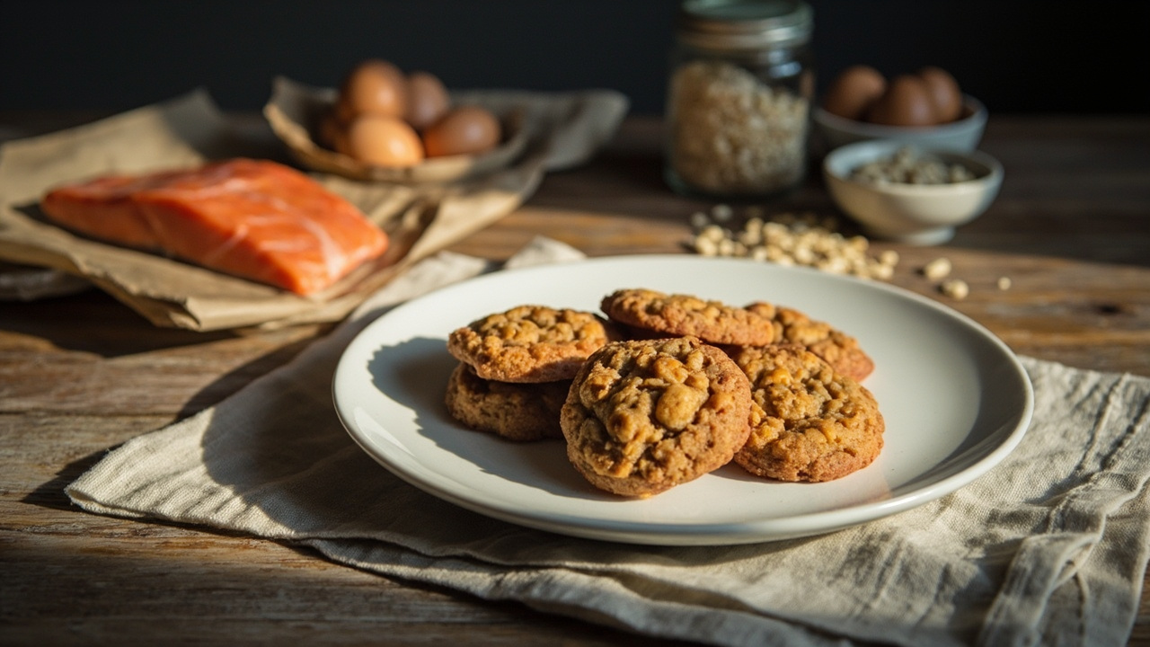 Pinto Bean & Salmon Cat Cookies