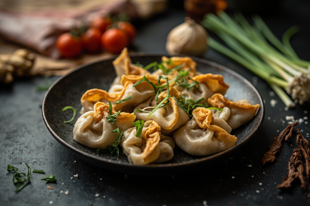 Pork and Chive Pan-Fried Dumplings