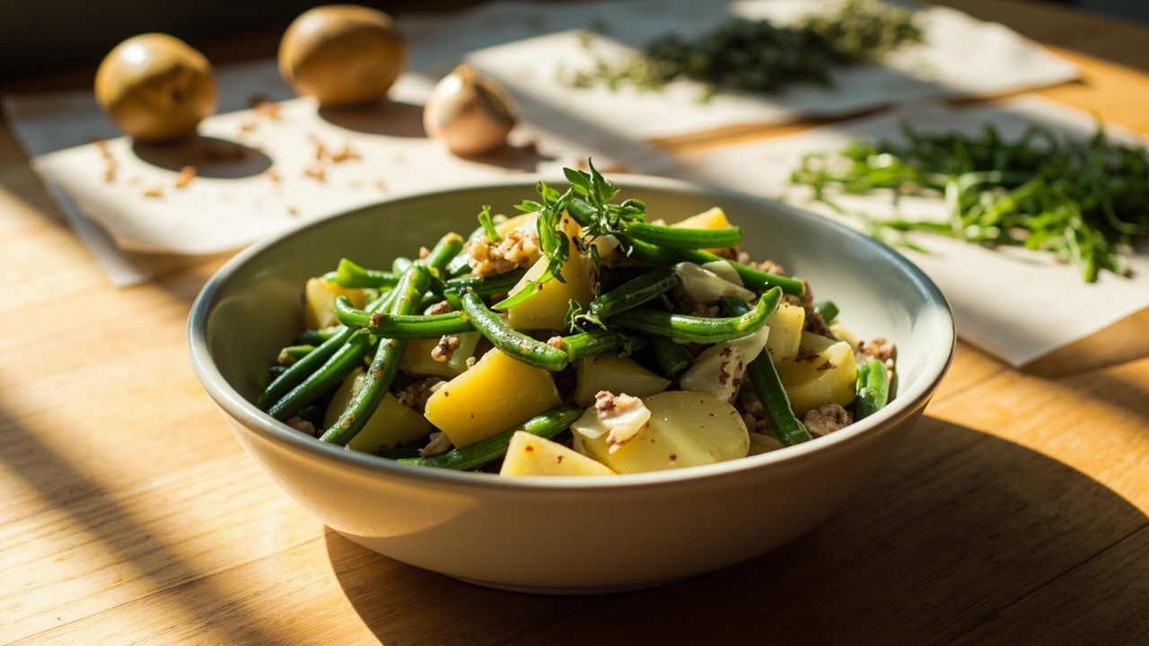 Potato and Green Bean Salad with Anchovy Dressing
