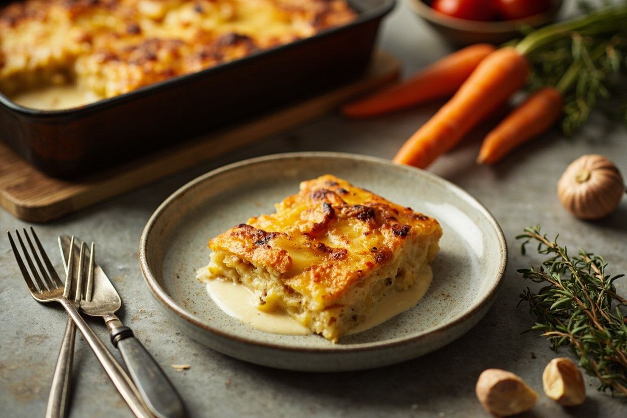 Potato, Carrot and Thyme Gratin