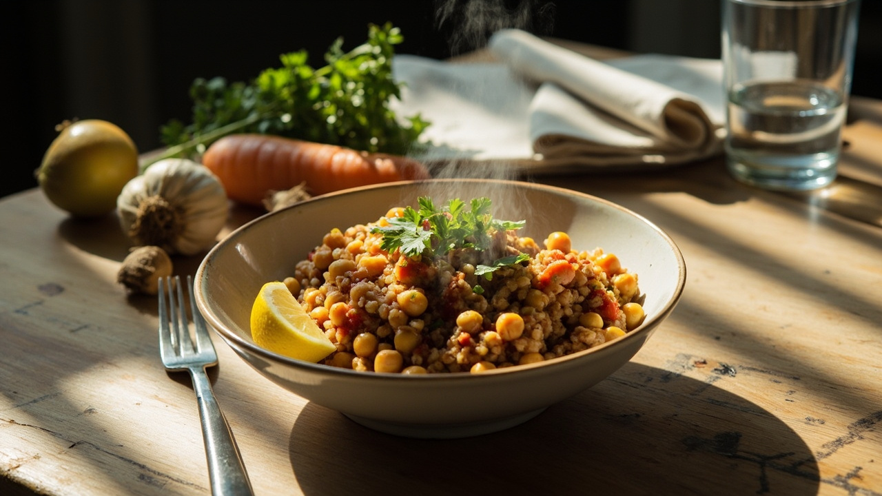 Ragoût de Pois Chiches au Quinoa