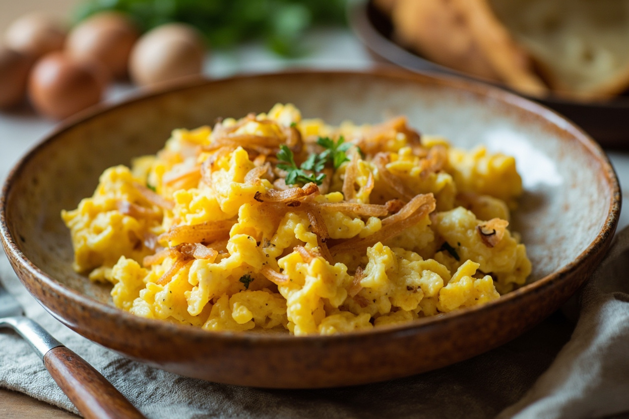 Recovery Egg and Onion Scramble