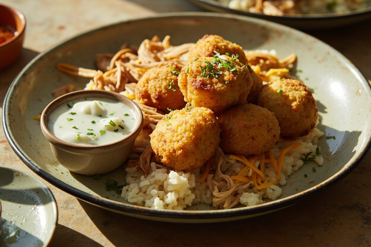 Roast Chicken and Rice Croquettes