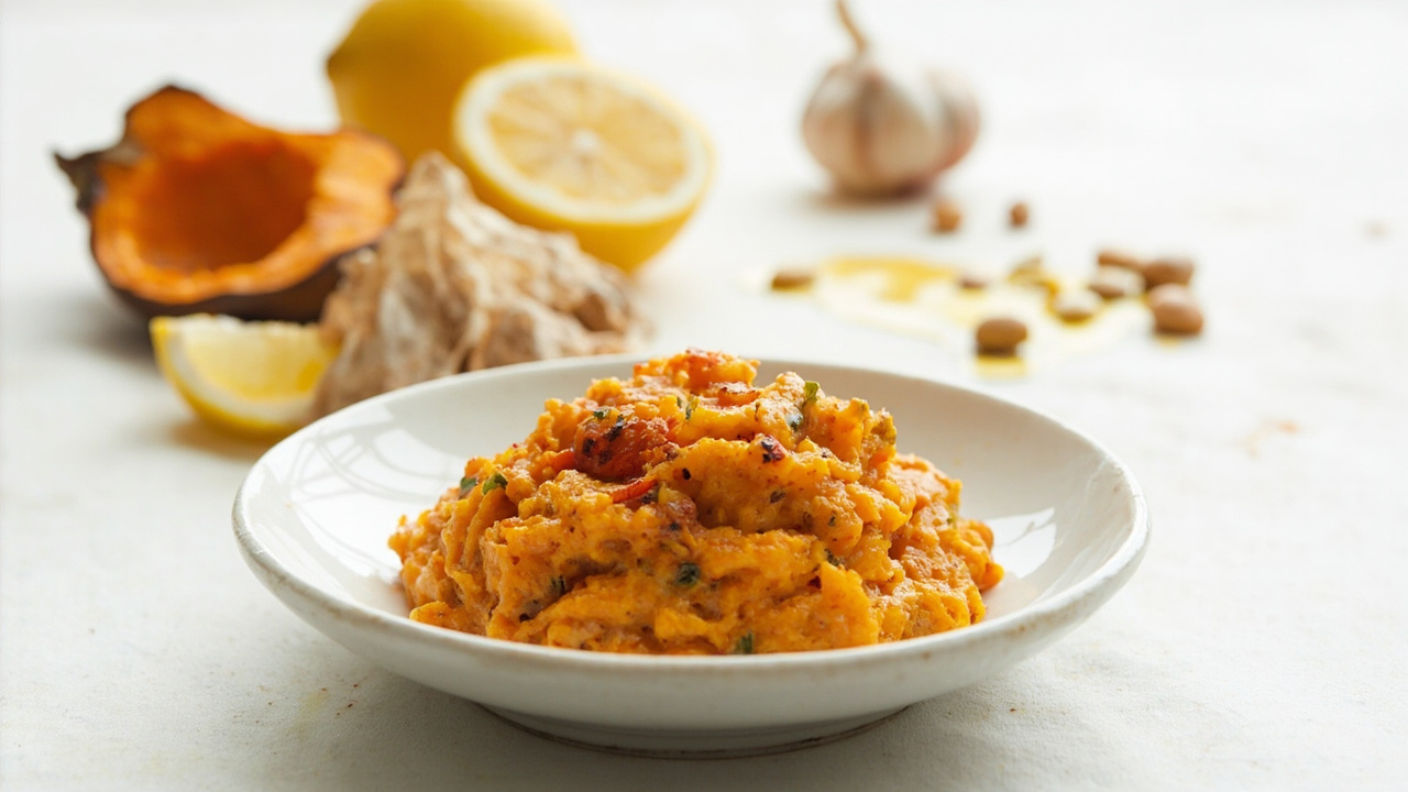 Roasted Butternut Squash and White Bean Mash with Smoked Paprika