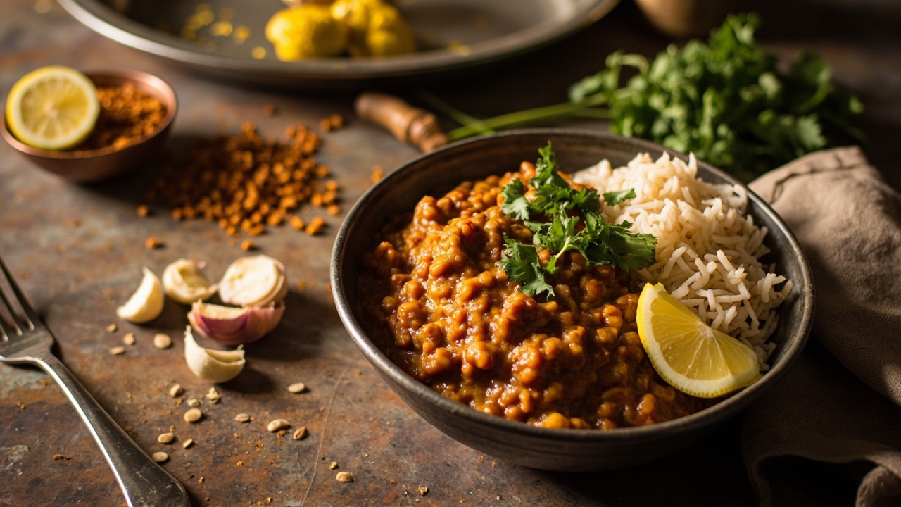 Sabut Masoor Dal — Whole Red Lentils with Cumin and Lemon